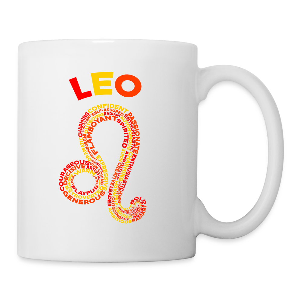 Power Words Leo Coffee/Tea Mug - white