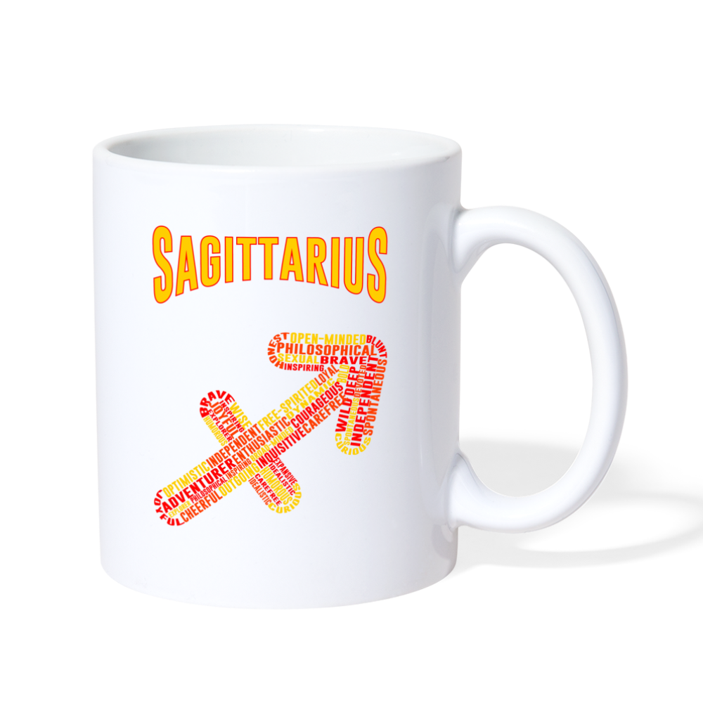 Power Words Sagittarius Coffee/Tea Mug - white