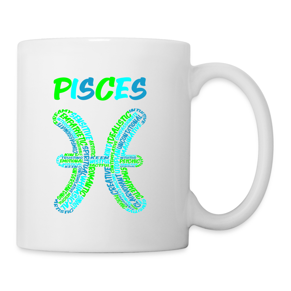 Power Words Pisces Coffee/Tea Mug - white