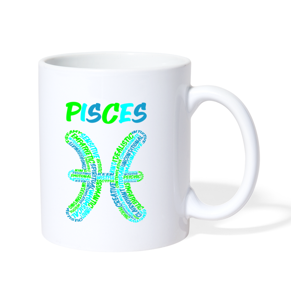 Power Words Pisces Coffee/Tea Mug - white