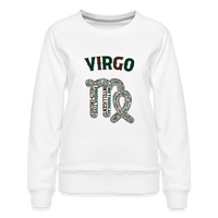 Thumbnail for Women's Power Words Virgo Premium Sweatshirt - white