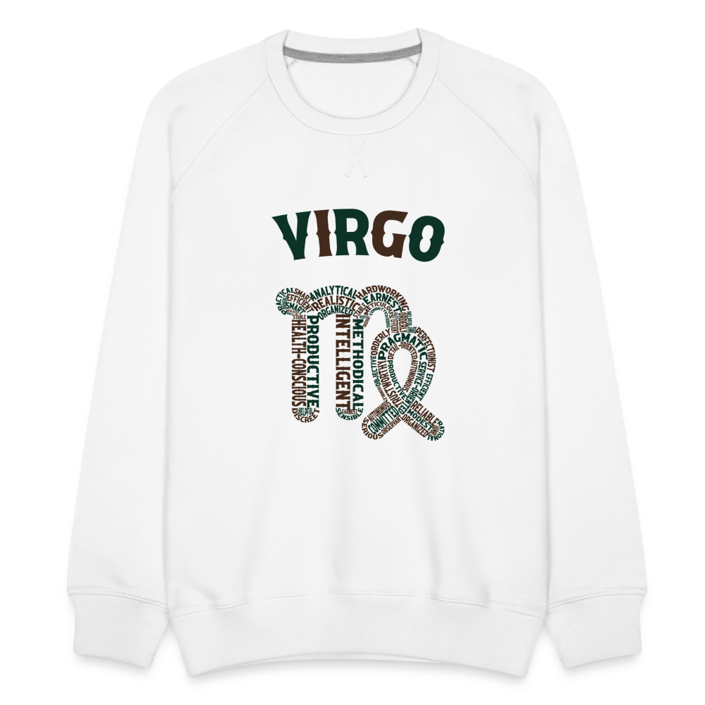 Men's Power Words Virgo Premium Sweatshirt - white