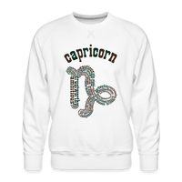 Thumbnail for Men's Power Words Capricorn Premium Sweatshirt - white