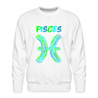 Thumbnail for Men's Power Words Pisces Premium Sweatshirt - white