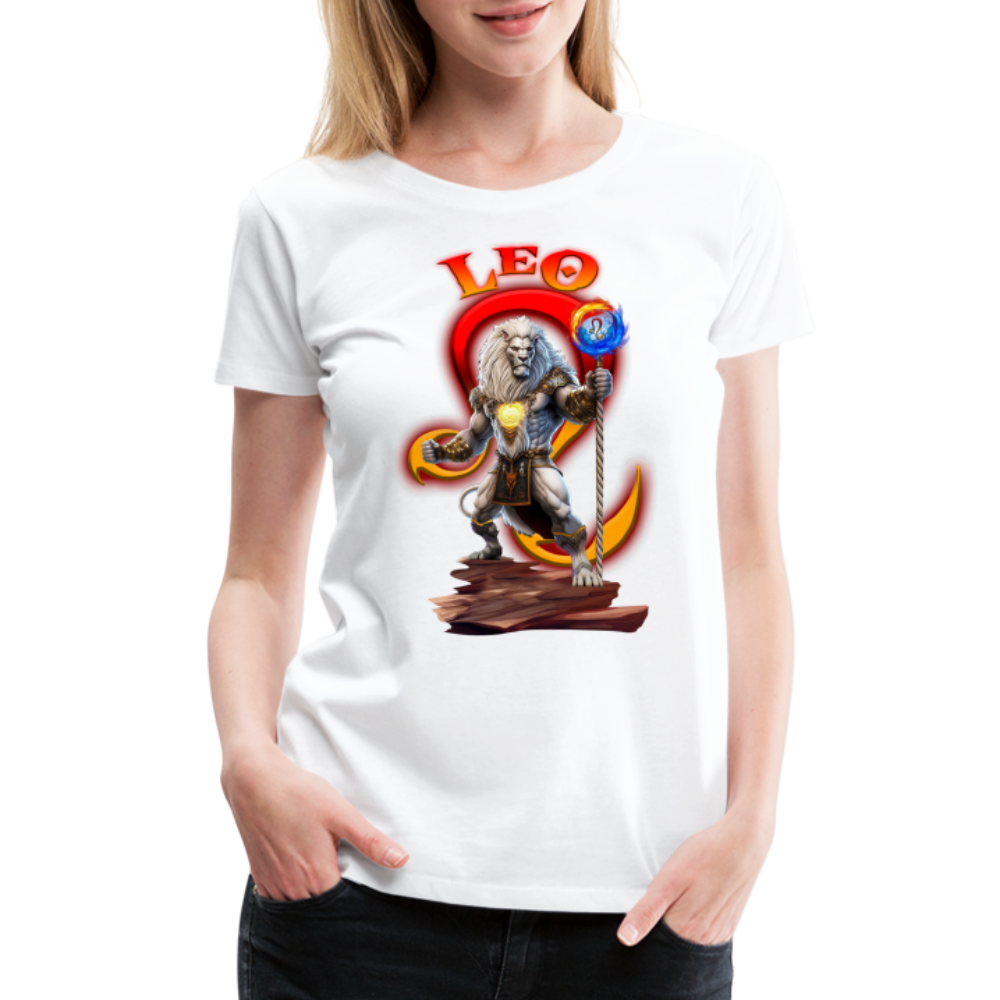 Women’s Astral Leo Premium T-Shirt - white