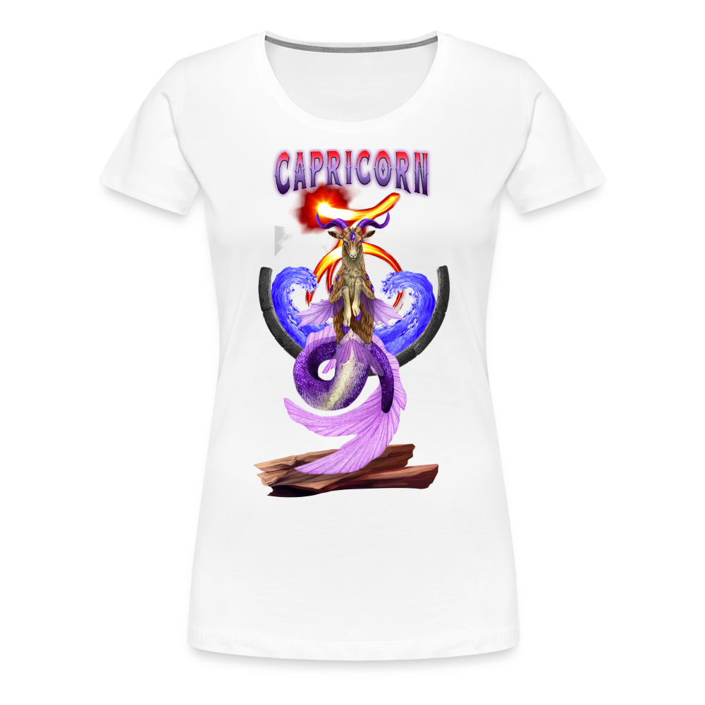 Women’s Astral Capricorn Premium T-Shirt - white