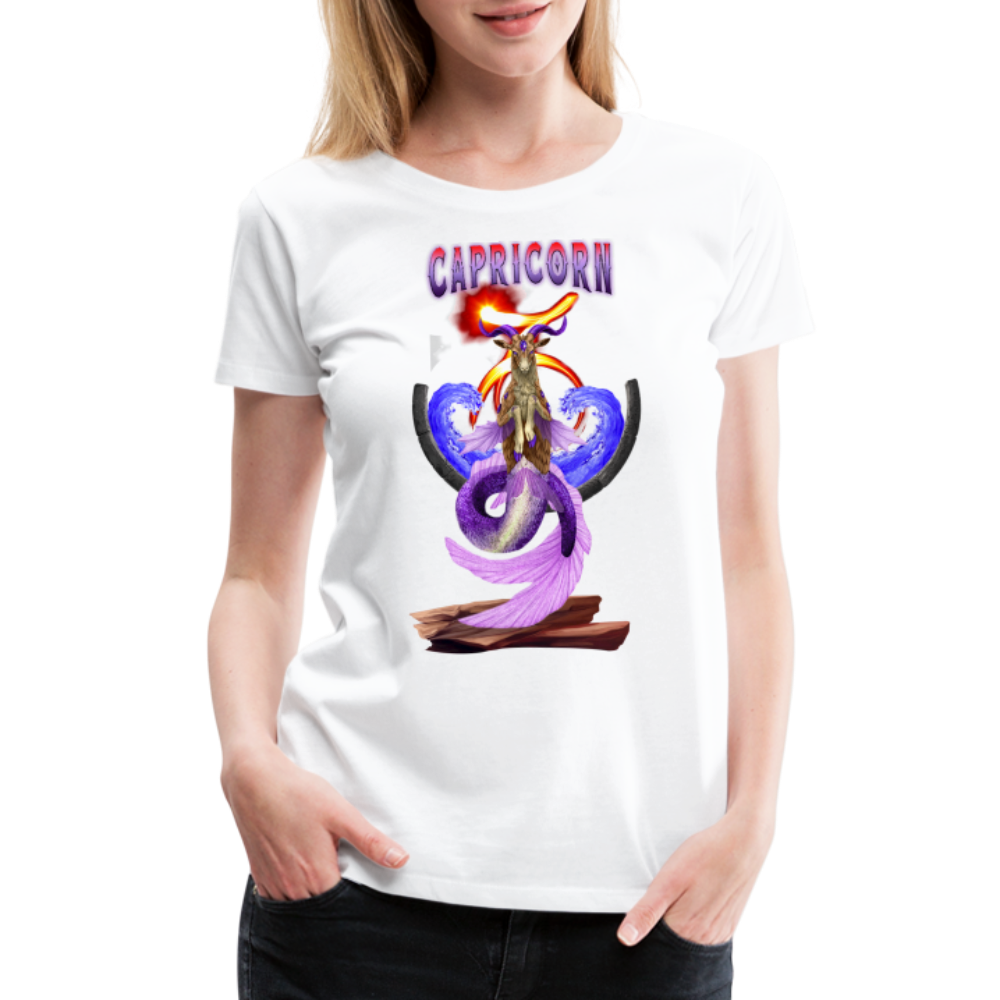 Women’s Astral Capricorn Premium T-Shirt - white