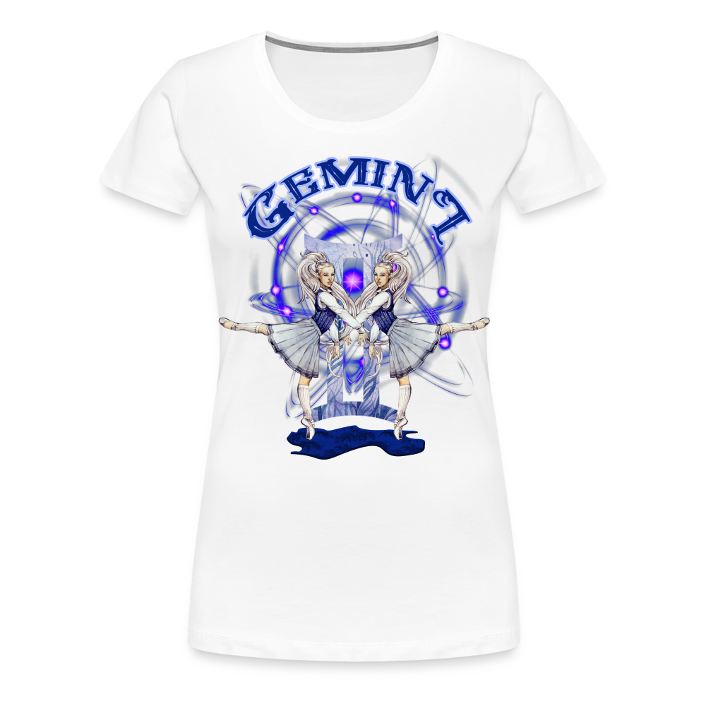 Women’s Astral Gemini Premium T-Shirt - white