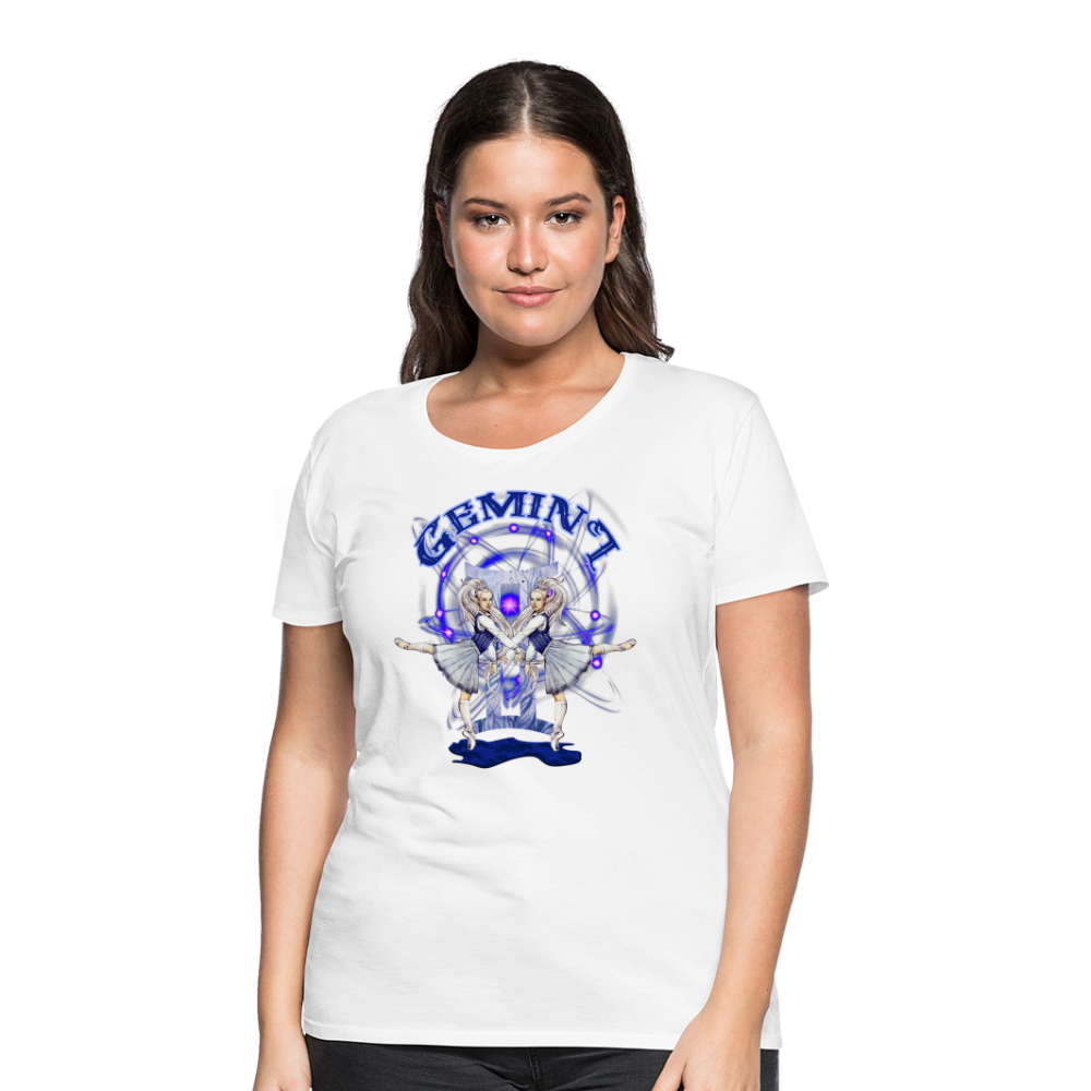 Women’s Astral Gemini Premium T-Shirt - white