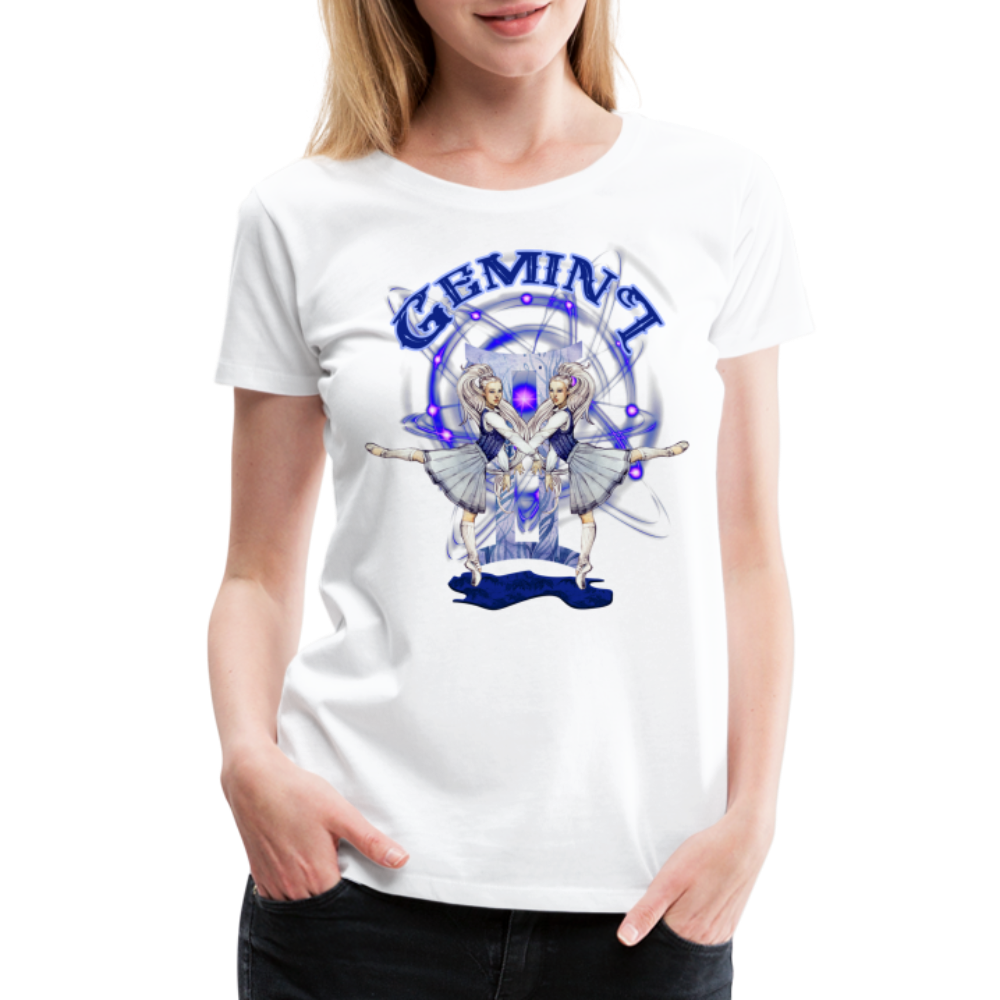 Women’s Astral Gemini Premium T-Shirt - white