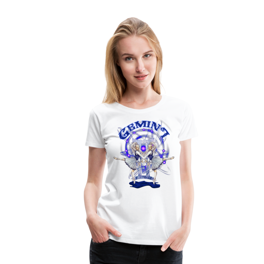 Women’s Astral Gemini Premium T-Shirt - white