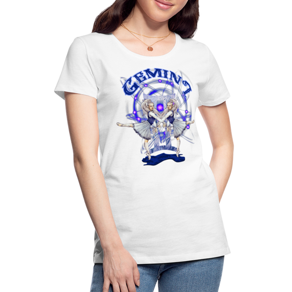 Women’s Astral Gemini Premium T-Shirt - white