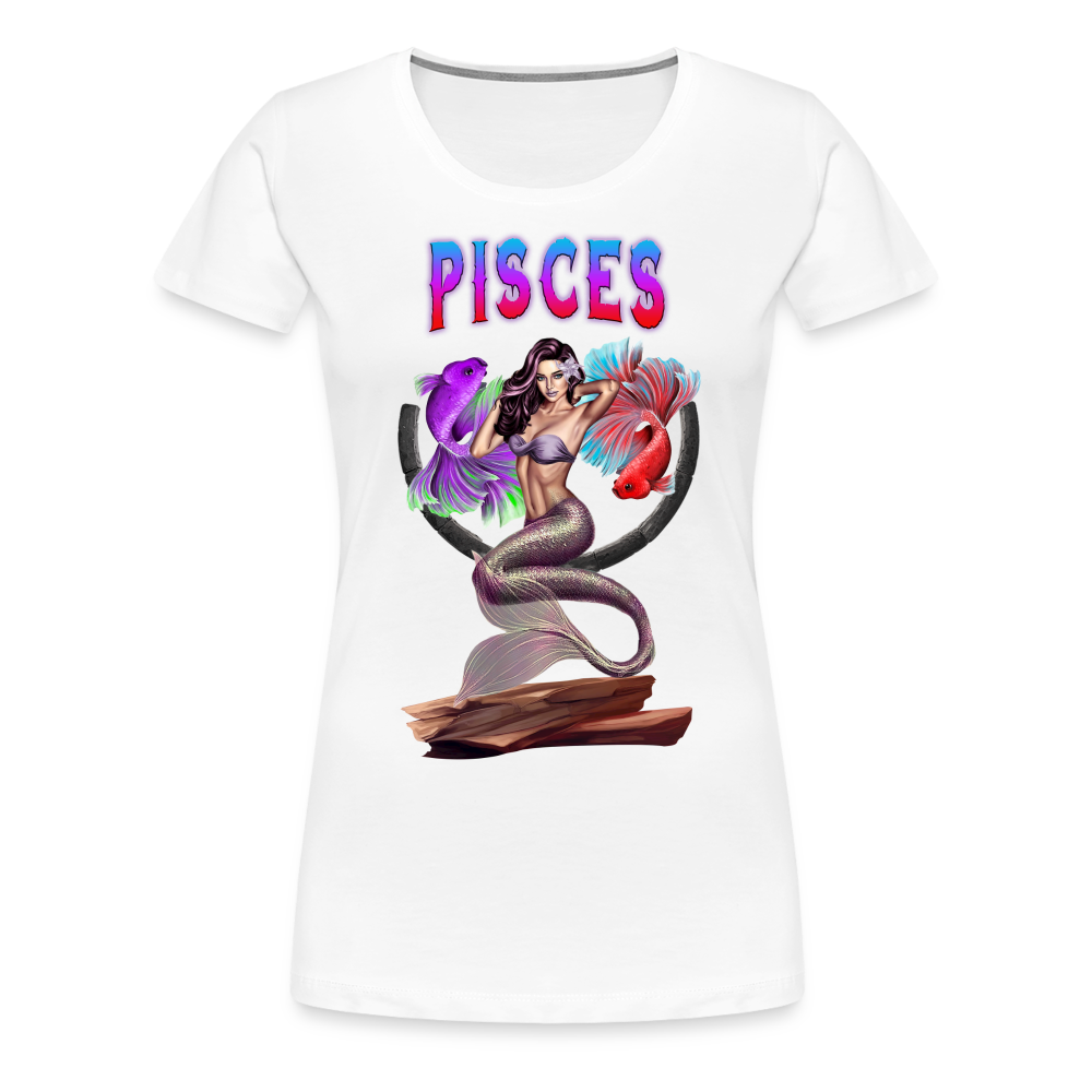 Women’s Astral Pisces Premium T-Shirt - white