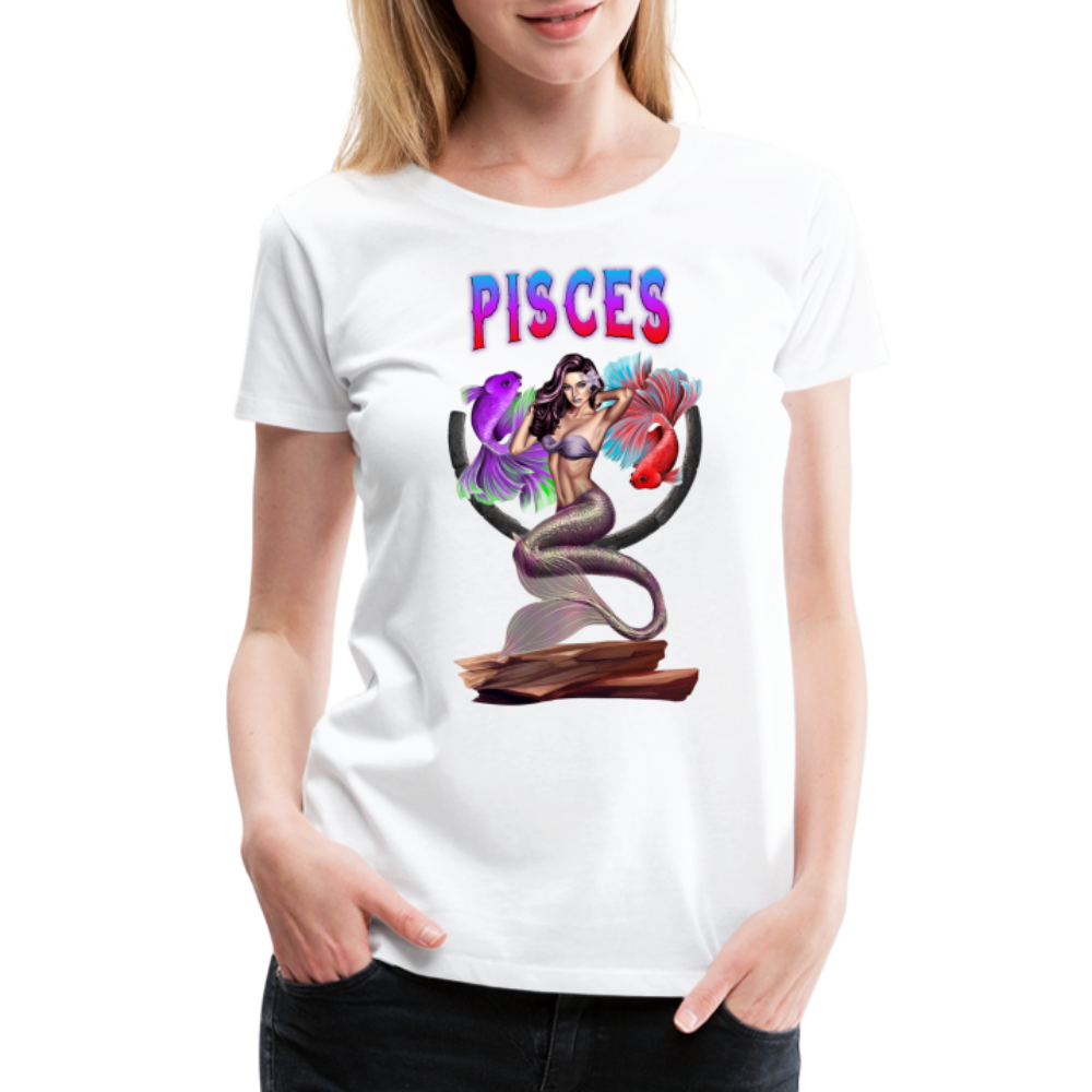 Women’s Astral Pisces Premium T-Shirt - white