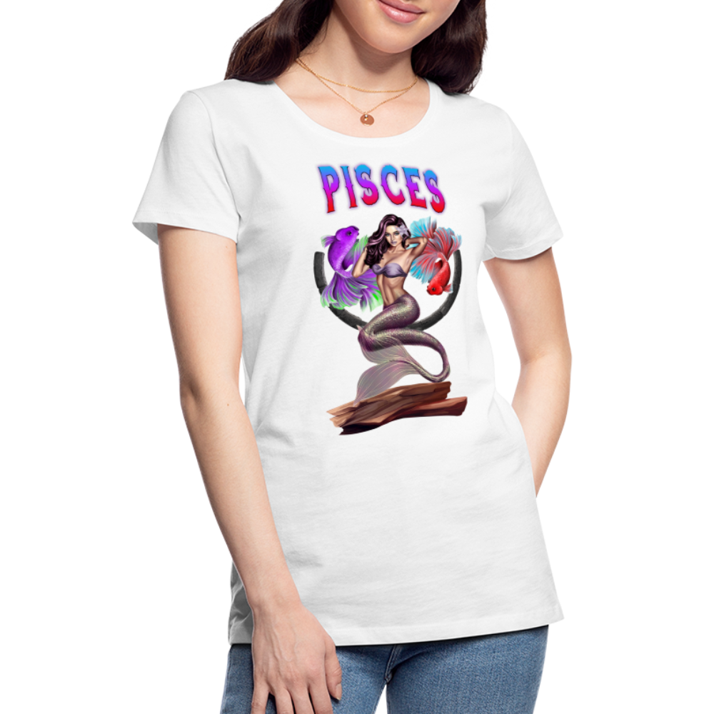 Women’s Astral Pisces Premium T-Shirt - white