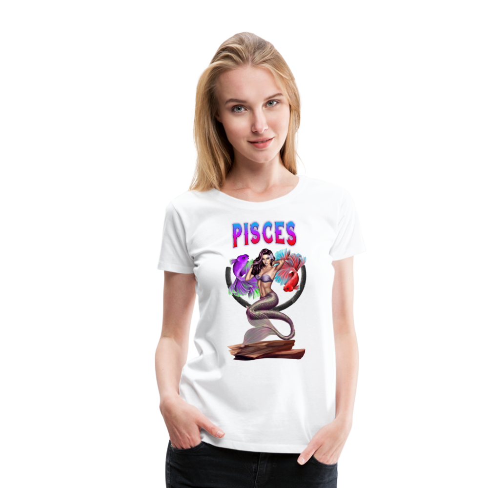 Women’s Astral Pisces Premium T-Shirt - white