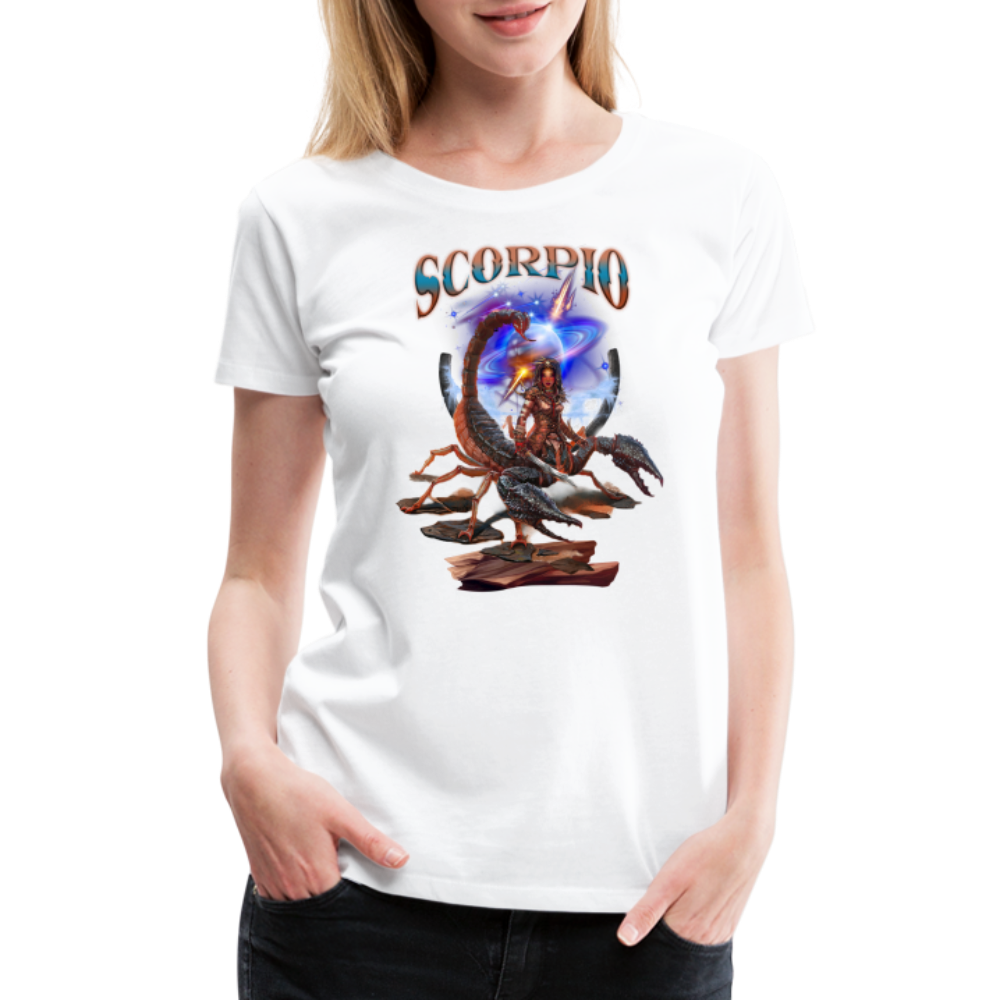 Women’s Astral Scorpio Premium T-Shirt - white