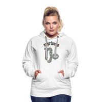 Thumbnail for Women's Power Words Capricorn Premium Hoodie - white