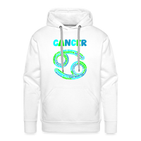 Thumbnail for Men's Power Words Cancer Premium Hoodie - white