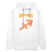 Thumbnail for Men's Power Words Sagittarius Premium Hoodie - white