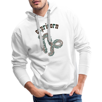 Thumbnail for Men's Power Words Capricorn Premium Hoodie - white