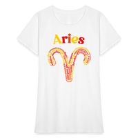 Thumbnail for Women's Power Words Aries T-Shirt - white