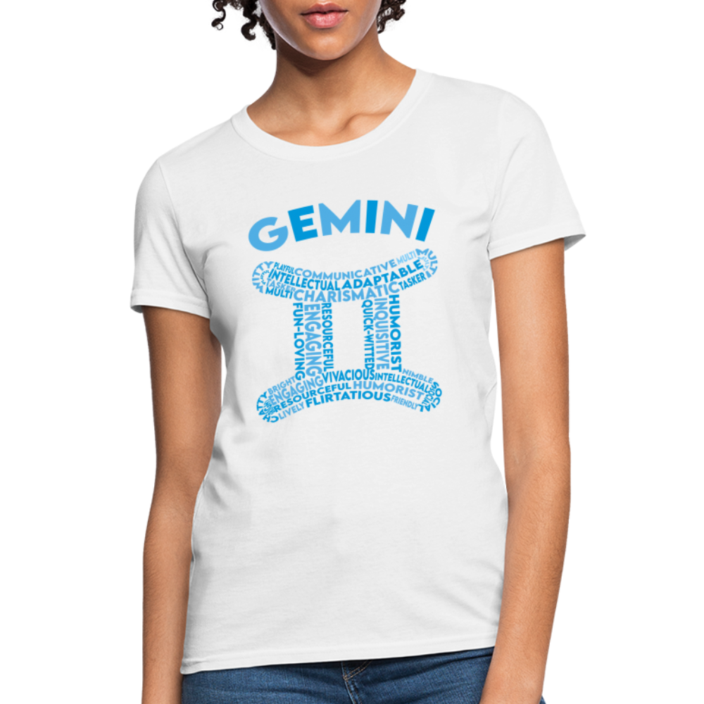 Women's Power Words Gemini T-Shirt - white