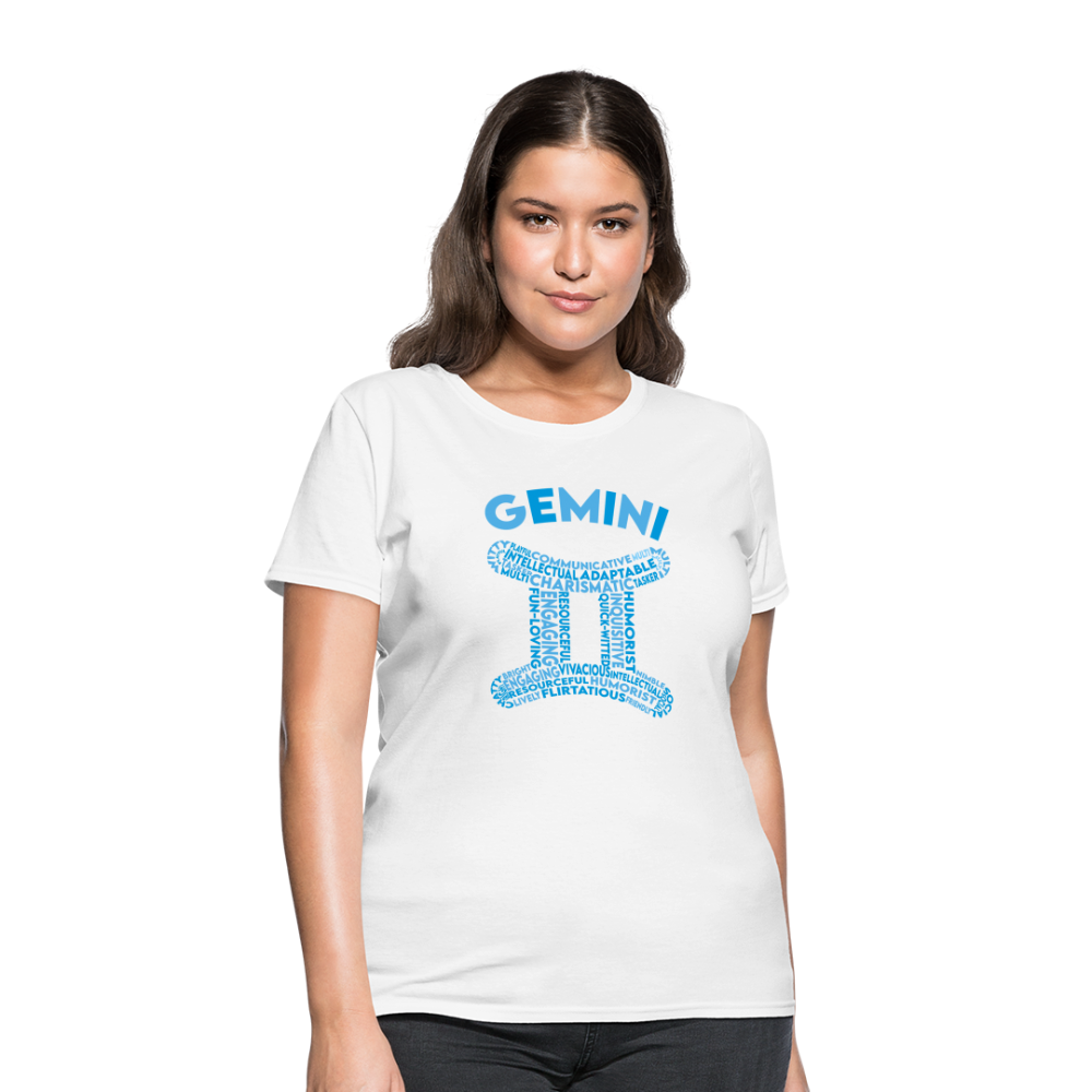 Women's Power Words Gemini T-Shirt - white