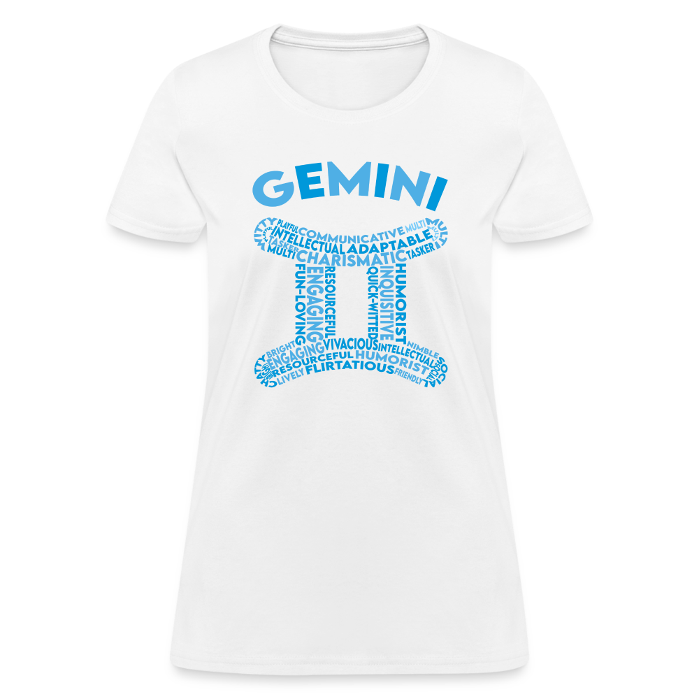 Women's Power Words Gemini T-Shirt - white