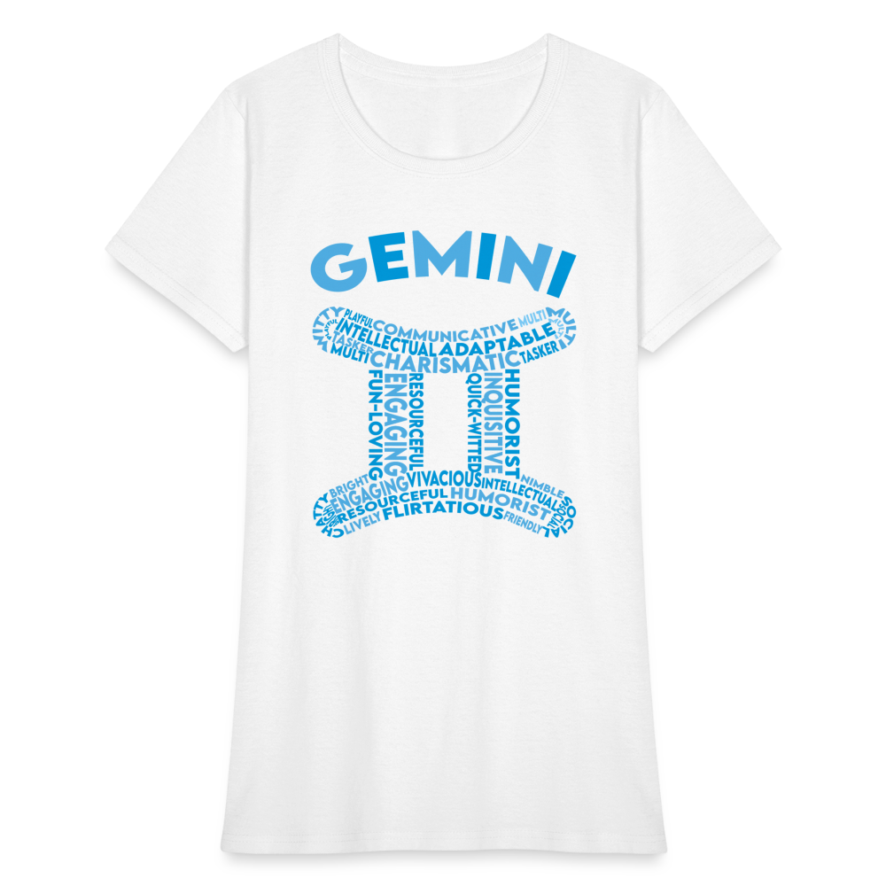 Women's Power Words Gemini T-Shirt - white