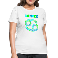 Thumbnail for Women's Power Words Cancer T-Shirt - white