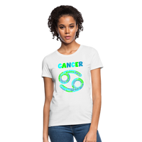 Thumbnail for Women's Power Words Cancer T-Shirt - white