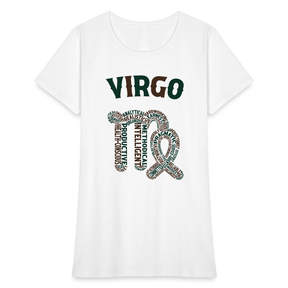 Women's Power Words Virgo T-Shirt - white