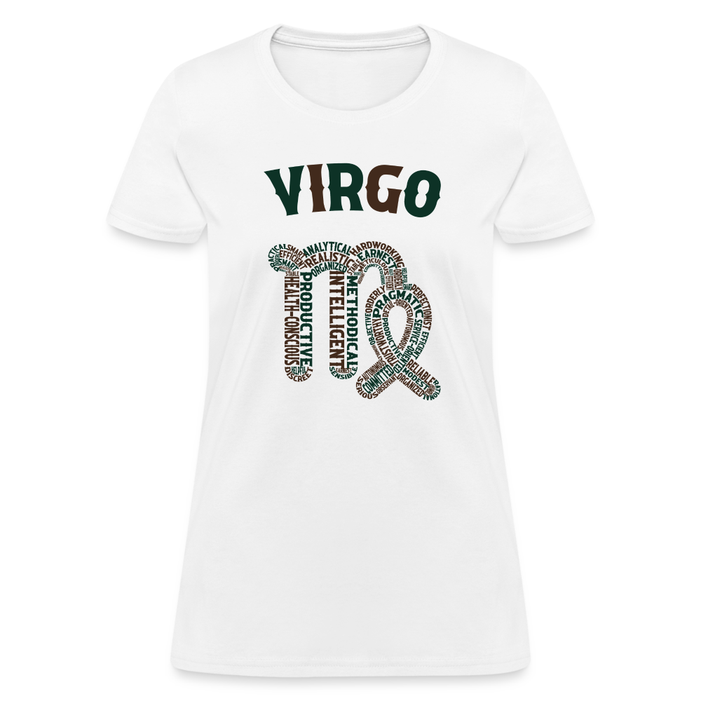 Women's Power Words Virgo T-Shirt - white