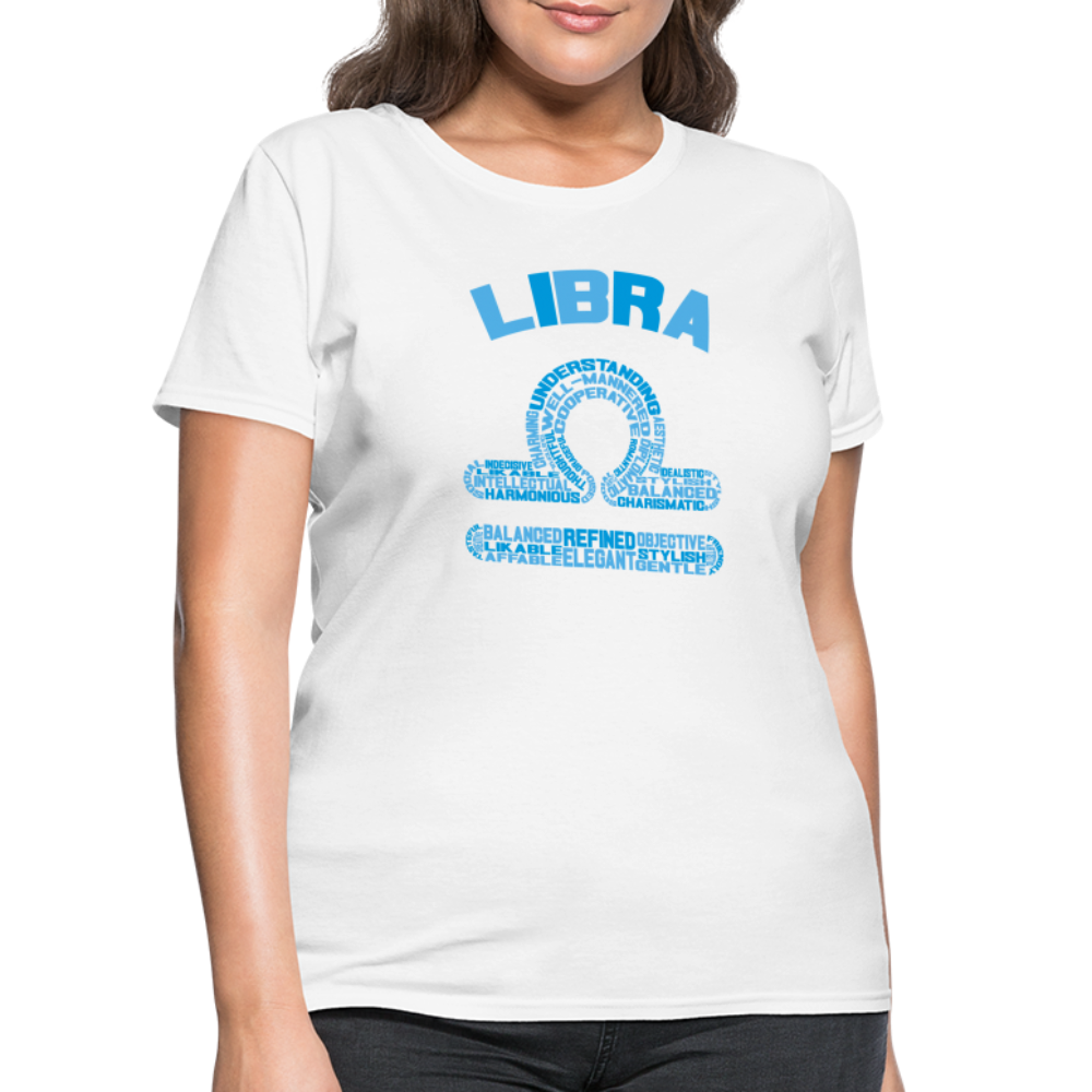 Women's Power Words Libra T-Shirt - white