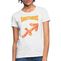 Thumbnail for Women's Power Words Sagittarius T-Shirt - white