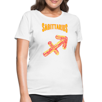 Thumbnail for Women's Power Words Sagittarius T-Shirt - white