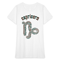 Thumbnail for Women's Power Words Capricorn T-Shirt - white