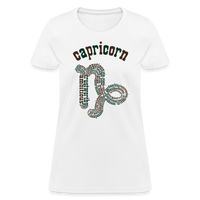 Thumbnail for Women's Power Words Capricorn T-Shirt - white