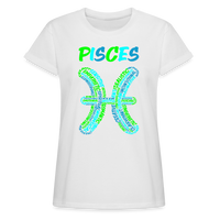 Thumbnail for Women's Power Words Pisces Relaxed Fit T-Shirt - white