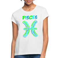 Thumbnail for Women's Power Words Pisces Relaxed Fit T-Shirt - white