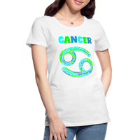 Thumbnail for Women's Power Words Cancer Premium T-Shirt - white