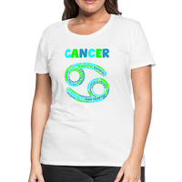 Thumbnail for Women's Power Words Cancer Premium T-Shirt - white