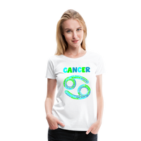 Thumbnail for Women's Power Words Cancer Premium T-Shirt - white