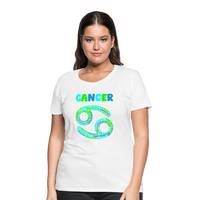 Thumbnail for Women's Power Words Cancer Premium T-Shirt - white