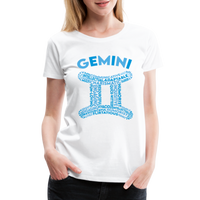 Thumbnail for Women's Power Words Gemini Premium T-Shirt - white