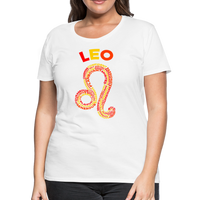 Thumbnail for Women's Power Words Leo Premium T-Shirt - white