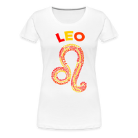 Thumbnail for Women's Power Words Leo Premium T-Shirt - white