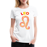 Thumbnail for Women's Power Words Leo Premium T-Shirt - white