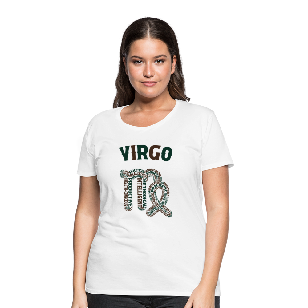 Women's Power Words Virgo Premium T-Shirt - white